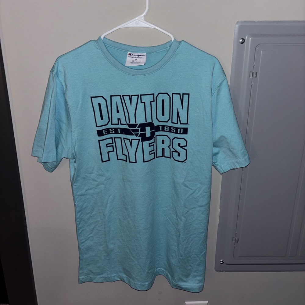 Champion Dayton Flyers Teal Graphic Tee